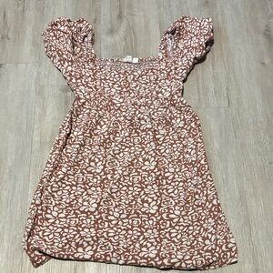 Roxy Women's Brown and White Casual Dress